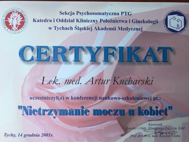 Certyfikat szkolenia 